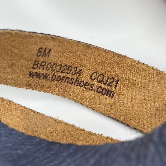 Born women’s Iwa woven Sandals size 8 Blue Leather Gladiator - Picture 9 of 11